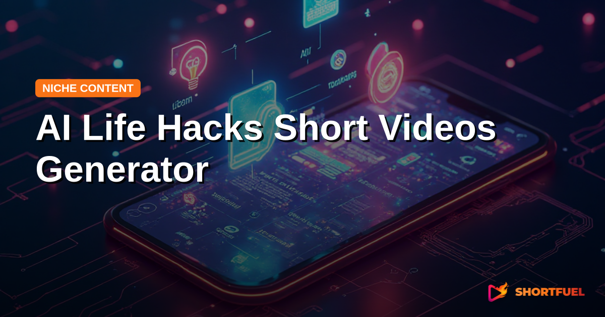 AI Life Hacks Short Videos Generator
